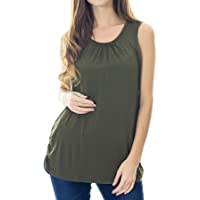 Los mejores  - Smallshow Camiseta de Lactancia de Maternidad Ropa Enfermería de Lactancia sin Mangas para Mujer de Verano